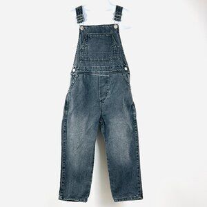 Zara Black Denim Kids Overalls Size 4-5